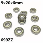 10Pcs 699ZZ 699-2Z L-2090ZZ 9x20x6 mm Deep groove ball bearing Miniature bearing High quality 699Z