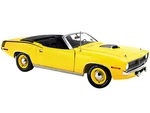 1970 Plymouth Hemi Barracuda Convertible Lemon Twist Limited Edition to 750 pieces Worldwide 1/18 Diecast Model Car by ACME
