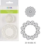 2 ks Razítko akryl kulaté - ornament