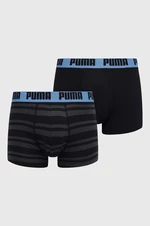 Boxerky Puma 2-pack pánské, černá barva