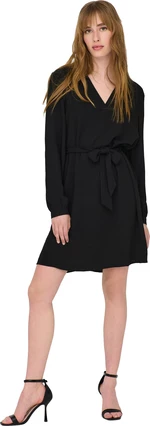 Jacqueline de Yong Dámské šaty JDYDIVYA Regular Fit 15300554 Black M