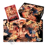 Bandai One Piece Card Game - Set Ace, Sabo a Luffy (škatuľka, podložka a karta)