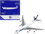 Boeing 747-400F Commercial Aircraft "Polar Air Cargo" White with Blue Tail "Interactive Series" 1/400 Diecast Model Airplane by GeminiJets