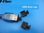 50pcs USB dust plug with handle long handle plug USB hole rubber plug sealing plug sleeve desktop computer server