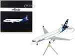 Embraer ERJ-175 Commercial Aircraft "Alaska Airlines" White with Blue Tail "Gemini 200" Series 1/200 Diecast Model Airplane by GeminiJets