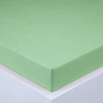 Napínacia plachta na posteľ froté EXCLUSIVE zelené jablko 160 x 200 cm