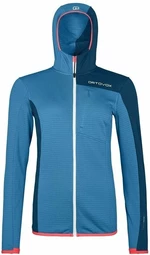 Ortovox Fleece Light Grid Hooded Jacket W Heritage Blue L Sweat à capuche outdoor