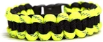 Cordell Paracord náramek Solomon Černá s reflexní žlutou M ( 18 - 19 cm )