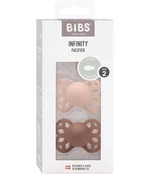 BIBS Infinity symetrické dudlíky ze silikonu, velikost 2, Blush / Woodchuck 2 ks BIBS Infinity symetrické dudlíky ze silikonu, velikost 2, Blush / Woodchuck 2 ks