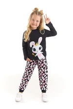 Denokids Sweet Rabbit Girl's T-shirt Trousers Set