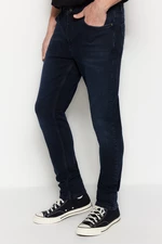 Trendyol Limited Edition Dark Navy Blue Men's Premium Slim Fit Flexible Fabric Jeans.