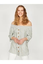 Koton Blouse - Green - Regular fit