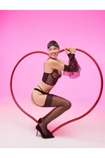 Koton Tulle String Panties with Heart Embroidered Piping Detailed.