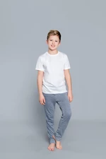 Children's T-shirt with short sleeves - white