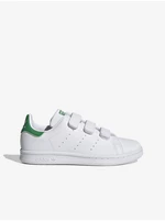 White adidas Originals Stan Smith Kids' Sneakers - Boys