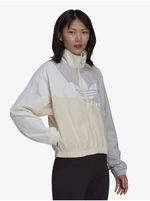 Cream-grey adidas Originals Women's Light Jacket - Womens