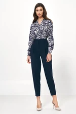 Nife Woman's Pants SD76 Navy Blue