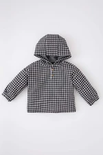 DEFACTO Regular Fit Plaid Sweat Shirt