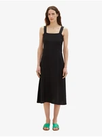 Black Ladies Linen Midishats Tom Tailor - Ladies