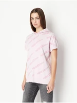 ARMANI EXCHANGE Light pink Women Patterned Short Sleeve Sweatshirt Armani Ex - Women