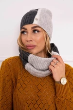 Women's tri-colour set P103 graphite + light grey