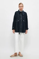 Trendyol Indigo Jacket Collar Jacket