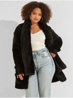 Black Women's Faux Fur Jacket Guess Rebecca - Women