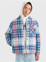 Blue Mens Plaid Outerwear Tommy Jeans - Men