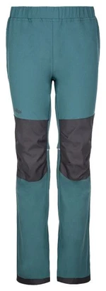 Kids softshell outdoor pants KILPI RIZO-J dark green