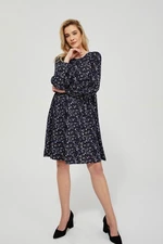 Knitted dress with print