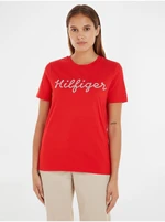 Red Women's T-Shirt Tommy Hilfiger - Women