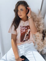 Women's T-shirt JASMIN peach Dstreet