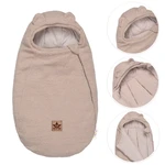 Teploučky fusak Beránek exclusiv, 85x50cm,  Baby Nellys - béžový