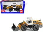 Liebherr L556 Wheel Loader Yellow with White Cabin 1/50 Diecast Model by Siku