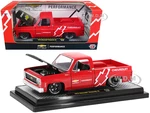 1973 Chevrolet Cheyenne 10 Pickup Truck Bright Red with Black Hood "Chevrolet Performance" Limited Edition to 7250 pieces Worldwide 1/24 Diecast Mode