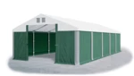 Garážový stan 5x6x3m střecha PVC 560g/m2 boky PVC 500g/m2 konstrukce ZIMA Zelená Bílá Šedé,Garážový stan 5x6x3m střecha PVC 560g/m2 boky PVC 500g/m2 k