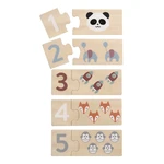Drewniane puzzle (liczba elementów 20) Numbers – Kindsgut