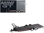 Car Hauler Trailer Black 1/64 Diecast Model by True Scale Miniatures