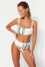 Bikiny spodní díl Trendyol TBESS22BA0091/WHİTE