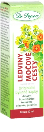 DR.POPOV Ledviny-močové cesty Bylinné kapky 50 ml