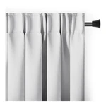 Biała zaciemniająca zasłona termiczna 140x245 cm Pleat – Restilo