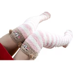 Japanese Mori Girl Animal Modeling Knee Socks Striped Cute Compression Autumn Winter Warm Sock Kawaii Cozy Long Thigh High Socks