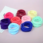 10Pcs/Lot Soft Thin Nylon Headbands Elastic Skinny Nylon Bandage Hair Bands Baby Girls Hair Accessories Baby Girl Headbands