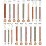 Boho Pacifier Holders 18 Colors Soothie Teethers Baby Binkies Clips for Boys Grils Teething Strap Polka Dots