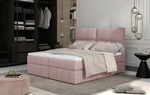 Boxspringová postel AMBER 160 Omega 91 - růžová,Boxspringová postel AMBER 160 Omega 91 - růžová
