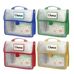 See Through Bookbag Clear Document Bag With Handle Multifunctional Schoolbag Handbag For Books Files Documents Mobile Phones