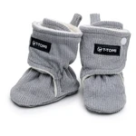 T-TOMI Capáčky grey 6-9 měsíců warm 1 pár