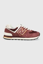 Sneakers boty New Balance U574MO2 vínová barva, U574MO2-MO2