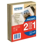 Epson S042167 Premium Glossy Photo Paper, foto papír, lesklý, bílý, 10x15cm, 4x6", 255 g/m2, 2x40