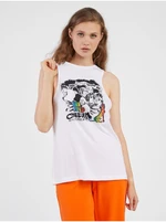 White women's tank top Noisy May Joleen - Women's